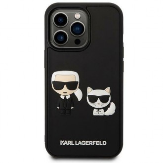Karl Lagerfeld KLHCP14L3DRKCK iPhone 14 Pro 6,1" czarny/black hardcase Karl&Choupette Ikonik 3D