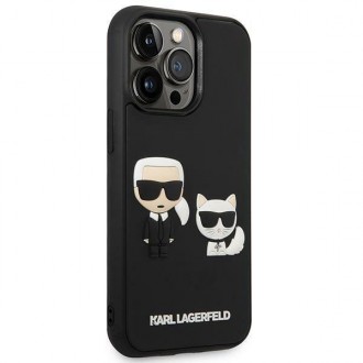 Karl Lagerfeld KLHCP14L3DRKCK iPhone 14 Pro 6,1" czarny/black hardcase Karl&Choupette Ikonik 3D