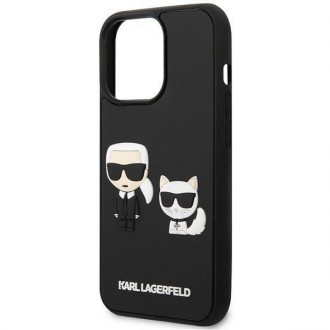 Karl Lagerfeld KLHCP14L3DRKCK iPhone 14 Pro 6,1" czarny/black hardcase Karl&Choupette Ikonik 3D
