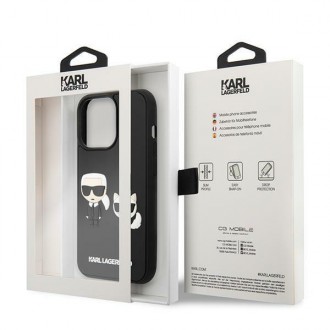 Karl Lagerfeld KLHCP14L3DRKCK iPhone 14 Pro 6,1" czarny/black hardcase Karl&Choupette Ikonik 3D