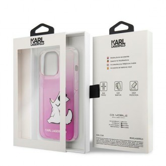 Karl Lagerfeld KLHCP14LCFNRCPI iPhone 14 Pro 6.1 &quot;hardcase pink / pink Choupette Fun