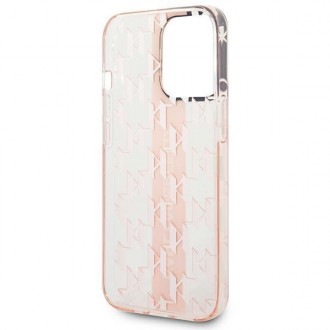 Karl Lagerfeld KLHCP14LHKLSPCP iPhone 14 Pro 6.1 &quot;hardcase pink / pink Mono Vertical Stripe