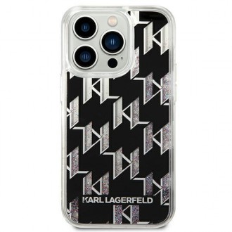 Karl Lagerfeld KLHCP14LLMNMK iPhone 14 Pro 6.1 &quot;hardcase black / black Liquid Glitter Monogram