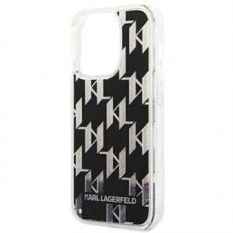 Karl Lagerfeld KLHCP14LLMNMK iPhone 14 Pro 6.1 &quot;hardcase black / black Liquid Glitter Monogram