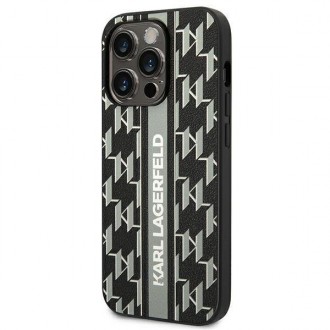Karl Lagerfeld KLHCP14LPGKLSKG iPhone 14 Pro 6.1 &quot;hardcase gray / gray Monogram Stripe