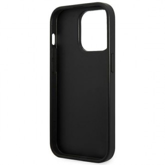 Karl Lagerfeld KLHCP14LSAKLHPG iPhone 14 Pro 6.1 &quot;hardcase gray / gray Saffiano Mono Metal Logo