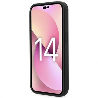 Karl Lagerfeld KLHCP14LSAKLHPK iPhone 14 Pro 6.1 &quot;hardcase black / black Saffiano Mono Metal Logo