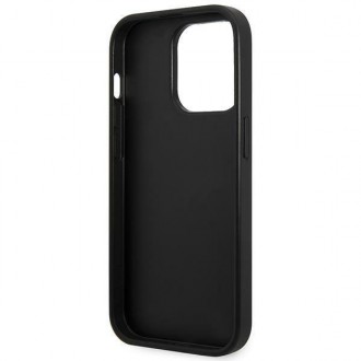 Karl Lagerfeld KLHCP14LSAKLHPK iPhone 14 Pro 6.1 &quot;hardcase black / black Saffiano Mono Metal Logo