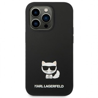 Karl Lagerfeld KLHCP14LSLCTBK iPhone 14 Pro 6.1 &quot;hardcase black / black Silicone Choupette Body