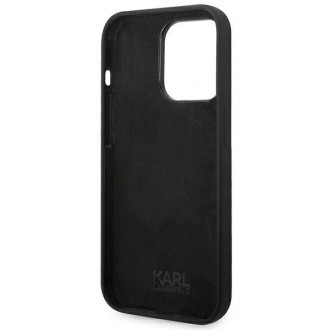 Karl Lagerfeld KLHCP14LSLCTBK iPhone 14 Pro 6.1 &quot;hardcase black / black Silicone Choupette Body