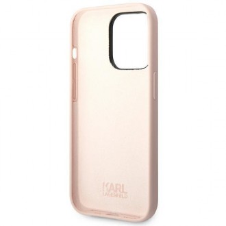 Karl Lagerfeld KLHCP14LSLCTPI iPhone 14 Pro 6.1 &quot;hardcase light pink / light pink Silicone Choupette Body