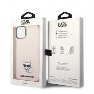 Karl Lagerfeld KLHCP14MCTTRI iPhone 14 Plus 6.7 &quot;hardcase pink / pink Transparent Choupette Body