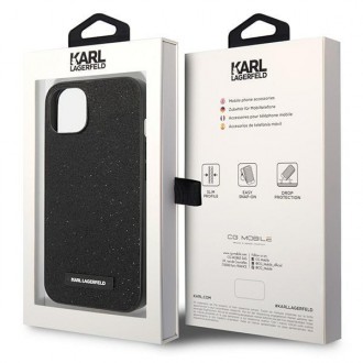 Karl Lagerfeld KLHCP14MG2ELK iPhone 14 Plus 6.7 &quot;hardcase black / black Glitter Plaque Logo