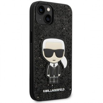 Karl Lagerfeld KLHCP14MGFKPK iPhone 14 Plus 6.7 &quot;hardcase black / black Glitter Flakes Ikonik