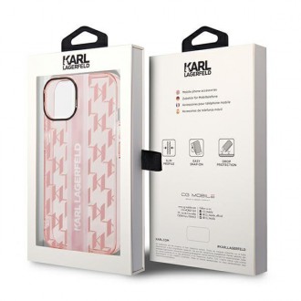 Karl Lagerfeld KLHCP14MHKLSPCP iPhone 14 Plus 6.7 &quot;hardcase pink / pink Mono Vertical Stripe