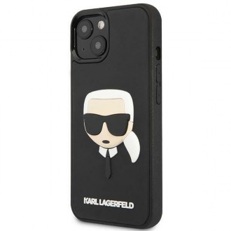 Karl Lagerfeld KLHCP14MKH3DBK iPhone 14 Plus 6.7 &quot;black / black hardcase 3D Rubber Karl`s Head