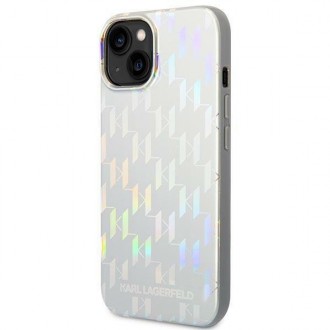 Karl Lagerfeld KLHCP14MLGMMSV3 iPhone 14 Plus 6.7 &quot;hardcase silver / silver Monogram Iridescent