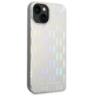 Karl Lagerfeld KLHCP14MLGMMSV3 iPhone 14 Plus 6.7 &quot;hardcase silver / silver Monogram Iridescent