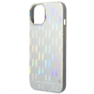 Karl Lagerfeld KLHCP14MLGMMSV3 iPhone 14 Plus 6.7 &quot;hardcase silver / silver Monogram Iridescent
