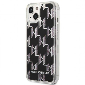 Karl Lagerfeld KLHCP14MLMNMK iPhone 14 Plus 6.7 &quot;hardcase black / black Liquid Glitter Monogram