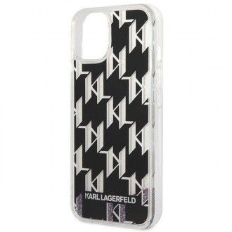 Karl Lagerfeld KLHCP14MLMNMK iPhone 14 Plus 6.7 &quot;hardcase black / black Liquid Glitter Monogram