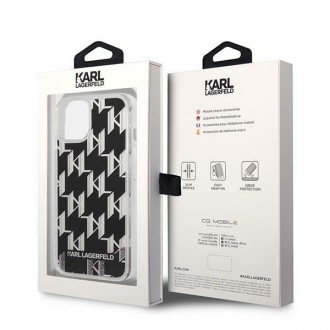 Karl Lagerfeld KLHCP14MLMNMK iPhone 14 Plus 6.7 &quot;hardcase black / black Liquid Glitter Monogram