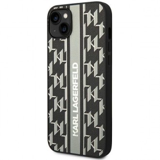 Karl Lagerfeld KLHCP14MPGKLSKG iPhone 14 Plus 6.7 &quot;hardcase gray / gray Monogram Stripe