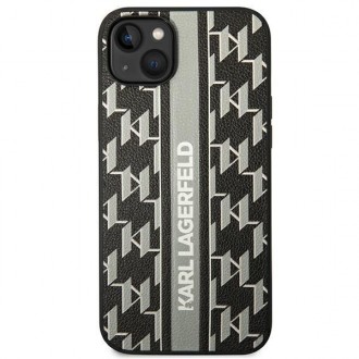 Karl Lagerfeld KLHCP14MPGKLSKG iPhone 14 Plus 6.7 &quot;hardcase gray / gray Monogram Stripe