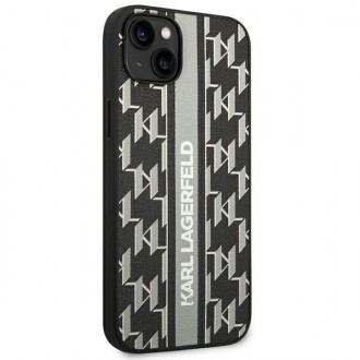 Karl Lagerfeld KLHCP14MPGKLSKG iPhone 14 Plus 6.7 &quot;hardcase gray / gray Monogram Stripe