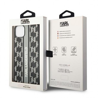 Karl Lagerfeld KLHCP14MPGKLSKG iPhone 14 Plus 6.7 &quot;hardcase gray / gray Monogram Stripe