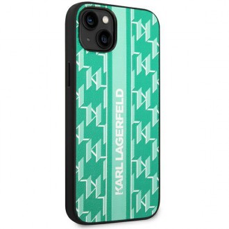 Karl Lagerfeld KLHCP14MPGKLSKN iPhone 14 Plus 6.7 &quot;hardcase green / green Monogram Stripe
