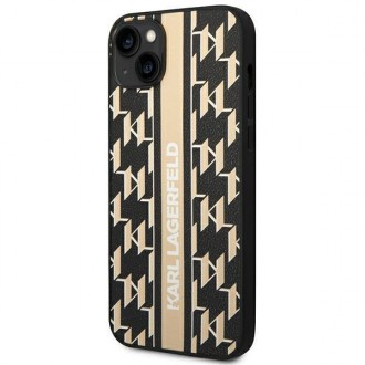 Karl Lagerfeld KLHCP14MPGKLSKW iPhone 14 Plus 6,7 &quot;hardcase brown / brown Monogram Stripe