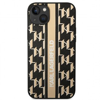 Karl Lagerfeld KLHCP14MPGKLSKW iPhone 14 Plus 6,7 &quot;hardcase brown / brown Monogram Stripe