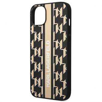 Karl Lagerfeld KLHCP14MPGKLSKW iPhone 14 Plus 6,7 &quot;hardcase brown / brown Monogram Stripe