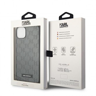 Karl Lagerfeld KLHCP14MSAKLHPG iPhone 14 Plus 6.7 &quot;hardcase gray / gray Saffiano Mono Metal Logo