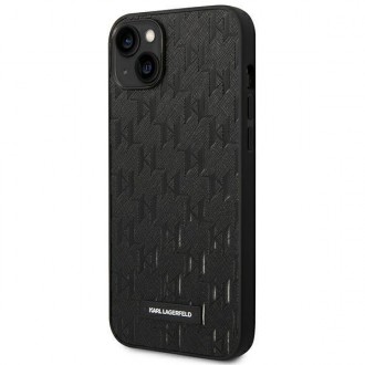 Karl Lagerfeld KLHCP14MSAKLHPK iPhone 14 Plus 6.7 &quot;hardcase black / black Saffiano Mono Metal Logo