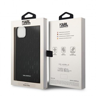 Karl Lagerfeld KLHCP14MSAKLHPK iPhone 14 Plus 6.7 &quot;hardcase black / black Saffiano Mono Metal Logo