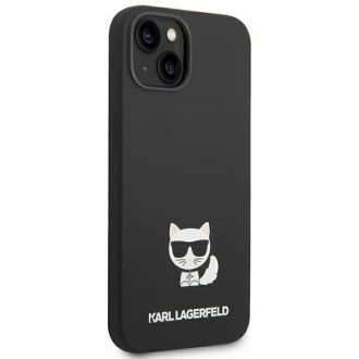 Karl Lagerfeld KLHCP14MSLCTBK iPhone 14 Plus 6.7 &quot;hardcase black / black Silicone Choupette Body