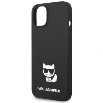 Karl Lagerfeld KLHCP14MSLCTBK iPhone 14 Plus 6.7 &quot;hardcase black / black Silicone Choupette Body