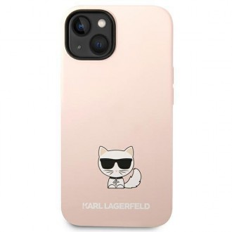 Karl Lagerfeld KLHCP14MSLCTPI iPhone 14 Plus 6.7 &quot;hardcase light pink / light pink Silicone Choupette Body