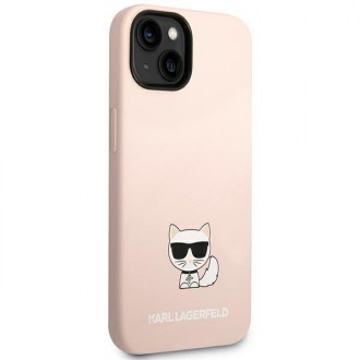 Karl Lagerfeld KLHCP14MSLCTPI iPhone 14 Plus 6.7 &quot;hardcase light pink / light pink Silicone Choupette Body