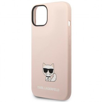 Karl Lagerfeld KLHCP14MSLCTPI iPhone 14 Plus 6.7 &quot;hardcase light pink / light pink Silicone Choupette Body