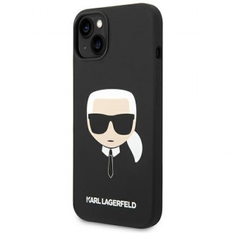 Karl Lagerfeld KLHCP14MSLKHBK iPhone 14 Plus 6.7 &quot;hardcase black / black Silicone Karl`s Head