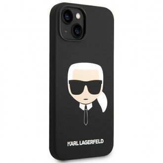 Karl Lagerfeld KLHCP14MSLKHBK iPhone 14 Plus 6.7 &quot;hardcase black / black Silicone Karl`s Head