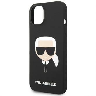 Karl Lagerfeld KLHCP14MSLKHBK iPhone 14 Plus 6.7 &quot;hardcase black / black Silicone Karl`s Head