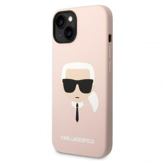 Karl Lagerfeld KLHCP14MSLKHLP iPhone 14 Plus 6.7 &quot;hardcase pink / pink Silicone Karl`s Head