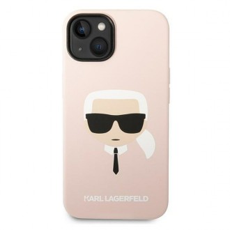 Karl Lagerfeld KLHCP14MSLKHLP iPhone 14 Plus 6.7 &quot;hardcase pink / pink Silicone Karl`s Head