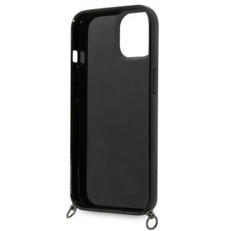 Karl Lagerfeld KLHCP14MSTSTP iPhone 14 Plus 6.7 &quot;hardcase pink / pink Color Stripes Strap