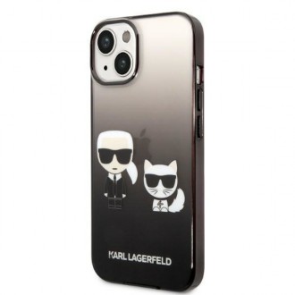 Karl Lagerfeld KLHCP14MTGKCK iPhone 14 Plus 6,7 &quot;hardcase black / black Gradient Ikonik Karl &amp; Choupette