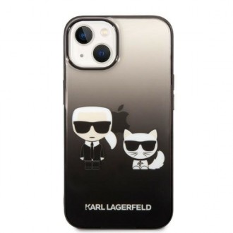 Karl Lagerfeld KLHCP14MTGKCK iPhone 14 Plus 6,7 &quot;hardcase black / black Gradient Ikonik Karl &amp; Choupette